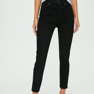 Citizens of Humanity Olivia Sueded Black Hi-Rise